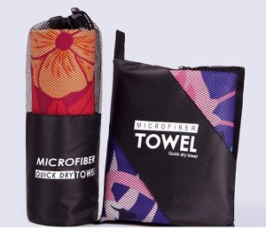 wholesale microfiber sport towel with mesh bag